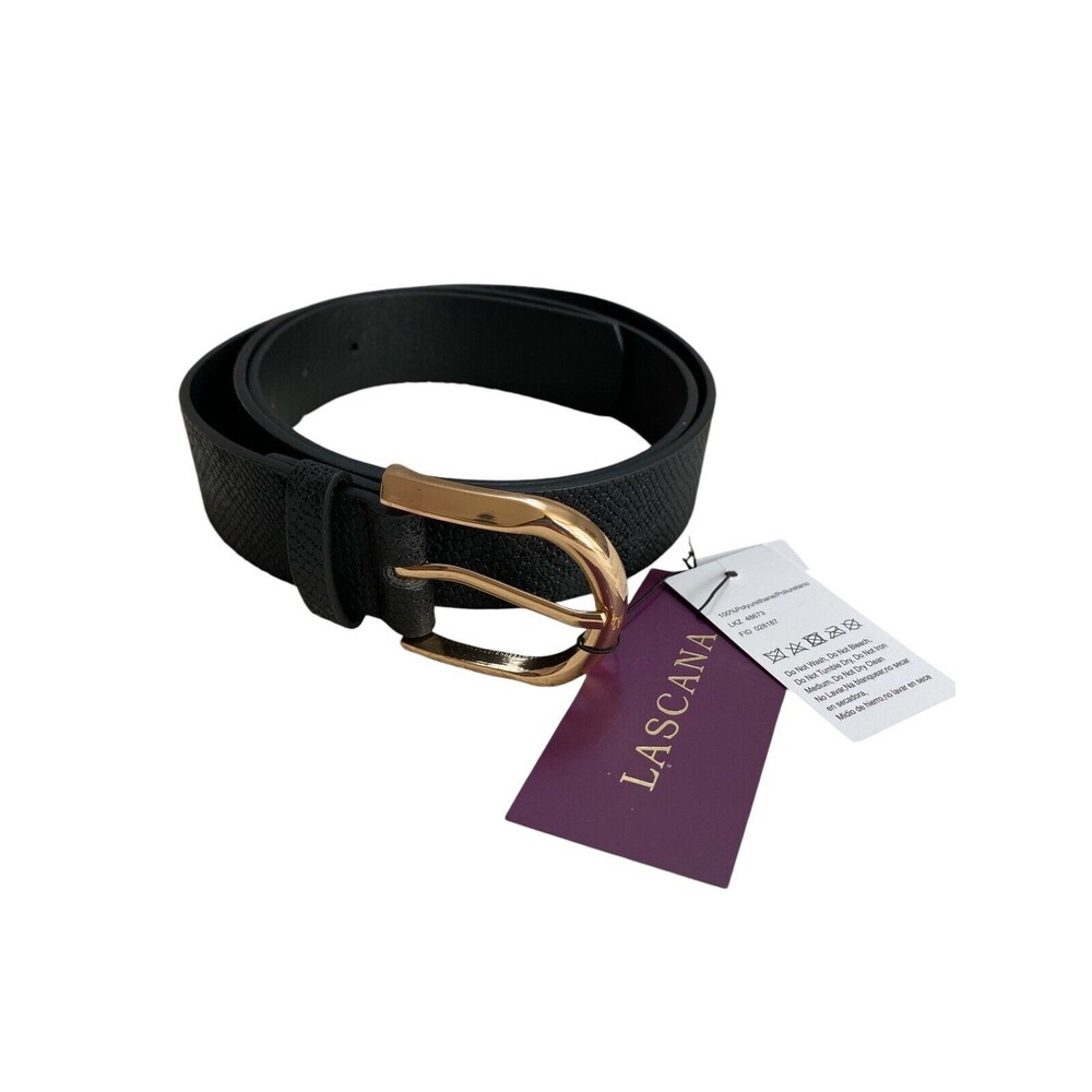Lascana Faux Reptile Belt Size XL Black